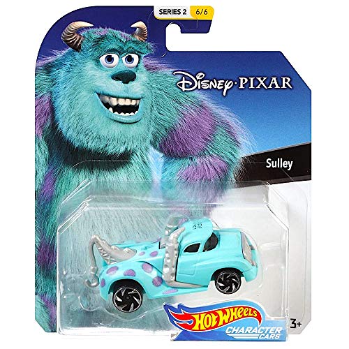 Sulley Monsters Inc Hot Wheels Disney Character Cars Diecast Car 1:64 Scale
