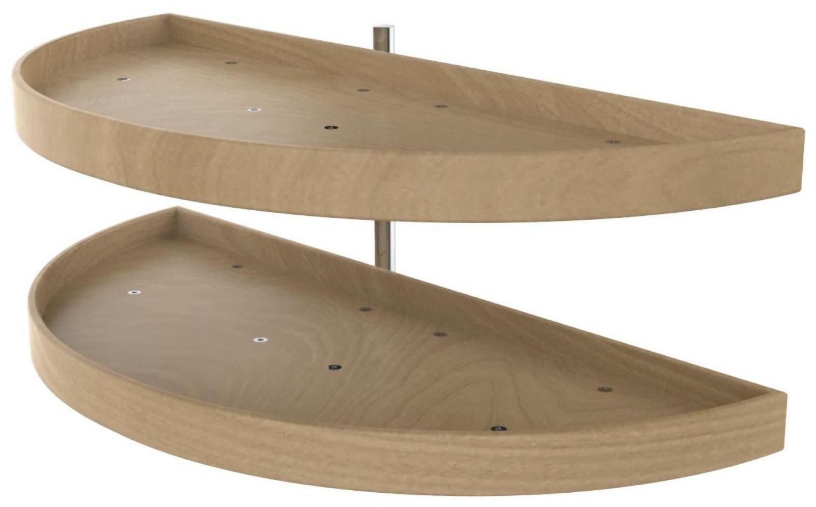 Rev-A-Shelf 38in Half Moon Wood Lazy Susan Set