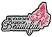 Leather Supreme Your Own Kind Of Beautiful Lady Rider Embroidered Biker Patch- White-Small