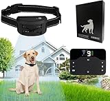 jkahh Wireless Dog Fence, Invisible Electric Fence for Dogs, Dog Training Collar Portable 2 in 1 Wireless Fence with Waterproof and Rechargeable Dog Training Collar System