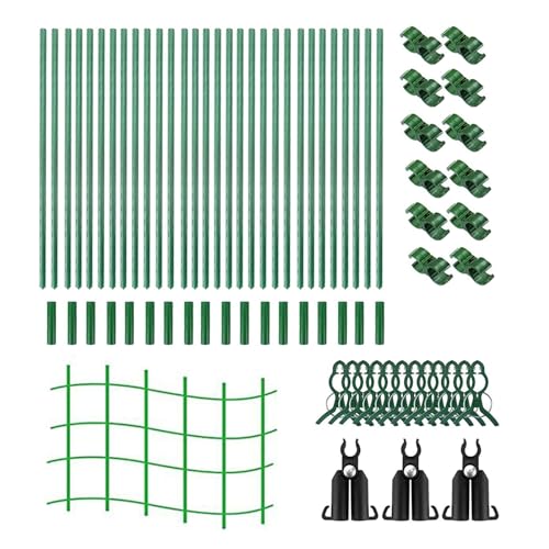 Enrejado plegable de pepino, soporte para plantas trepadoras, cama elevada, enrejado de jardín ajustable con marco en A para pepino con marco A, cultivo de verduras, ajustable para frijoles, melones