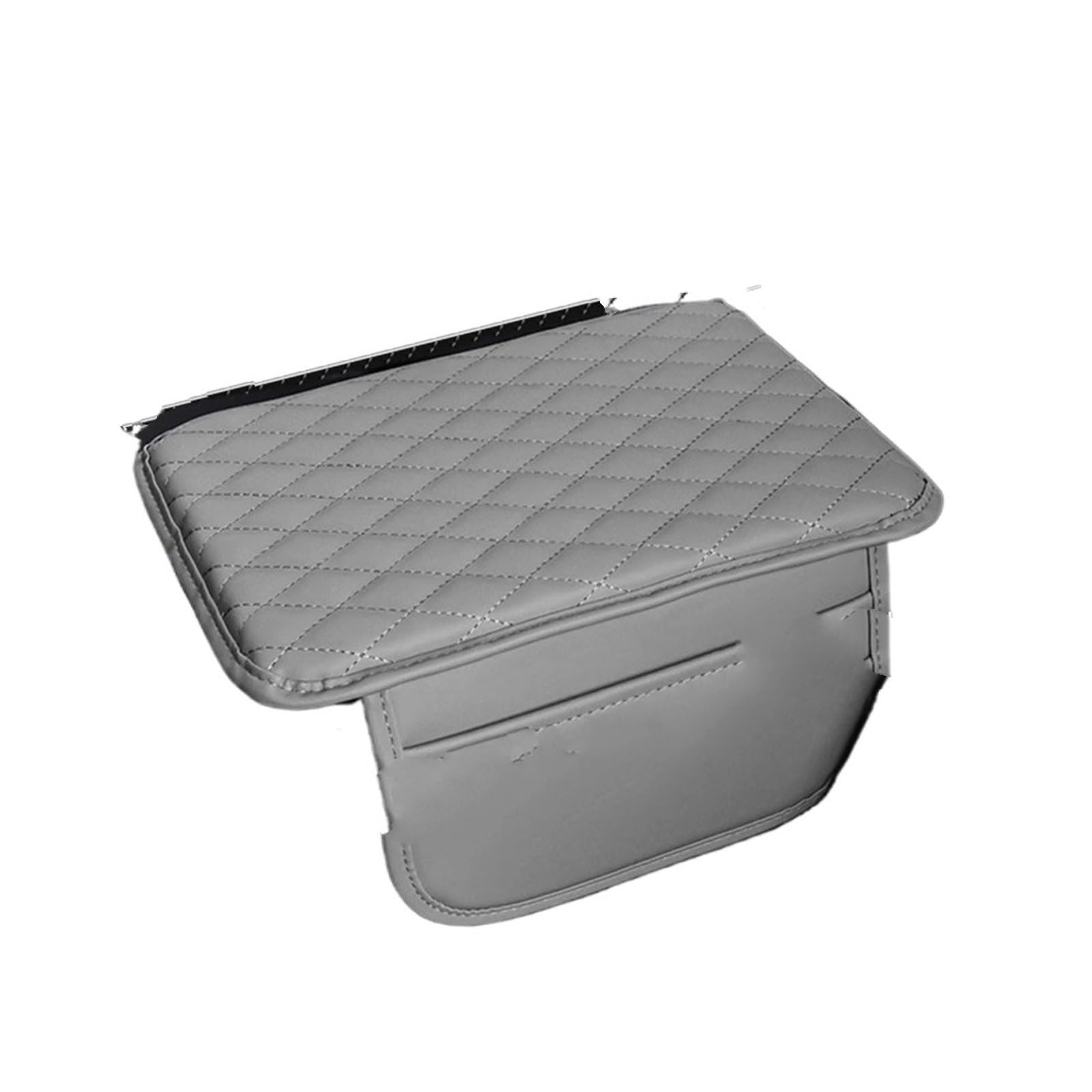 POZMNGTI Armrest Compartment Universal Car Center Console Protector Cover Pad Armrest Cushion With Pocket Arm Rest Mat Elbow Support Storage Box(Grey)