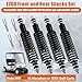 EZGO Shocks EZGO Golf Cart Front and Rear Shock with Heavy Duty Coil Springs Shock Absorber Fits EZGO Medalist/TXT 1994+ Gas or Electric, OEM# 76418-G01,70928-G01,70248-G01,70324-G01,76419-G01 (4PCS)