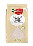 El Granero Integral - Harina de Trigo Sarraceno BIO - 1 KG - Rica en Fibra y Nutrientes - Mejora la Digestión - Harina de Bajo Índice Glucémico - Apta para Veganos