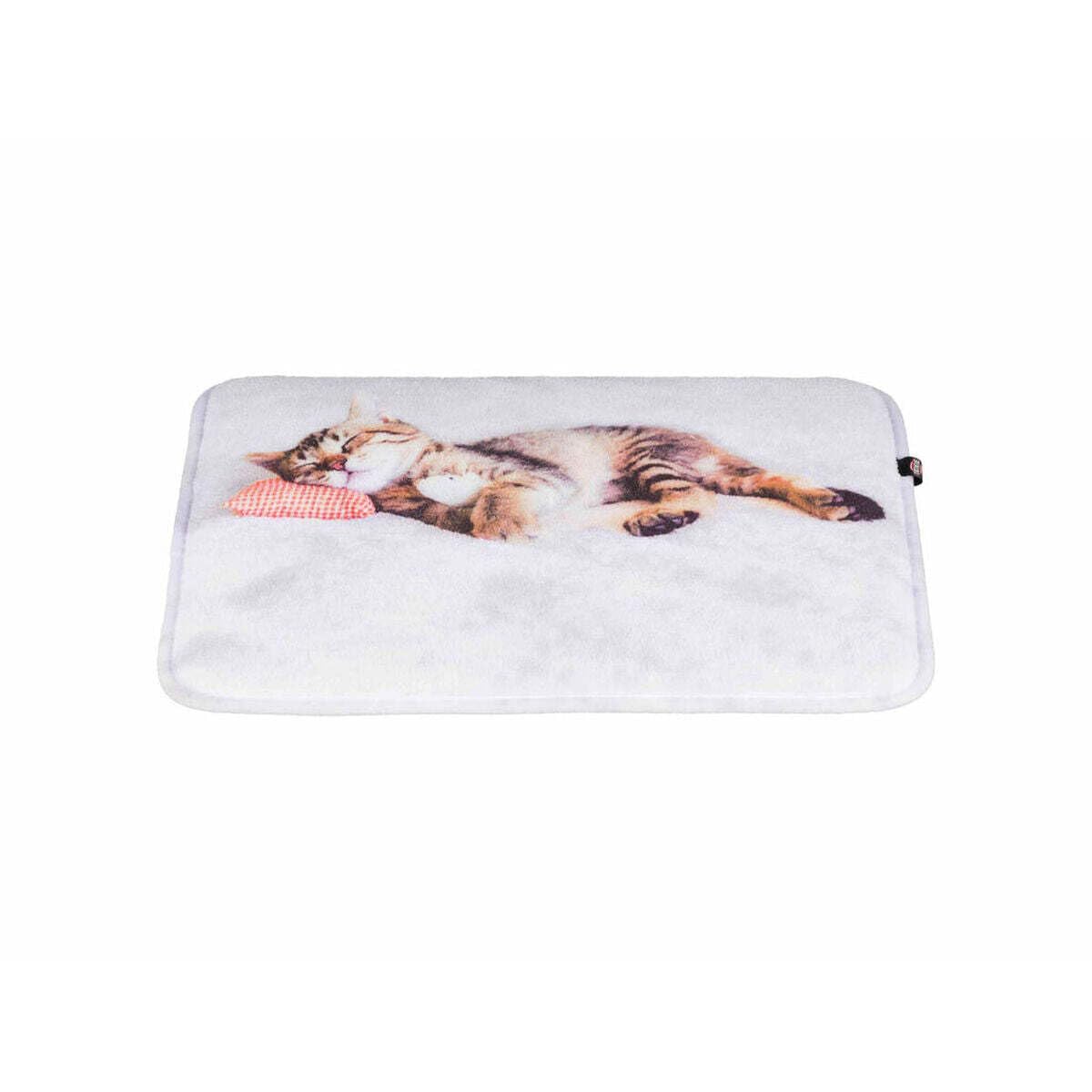 Trixie - Colchoneta Nani para Gatos y Perros Pequeños, 40 × 30 cm, Gris, Cuna Suave de Felpa con Relleno de Espuma y Base Antideslizante, Ideal para Transportines y Descanso