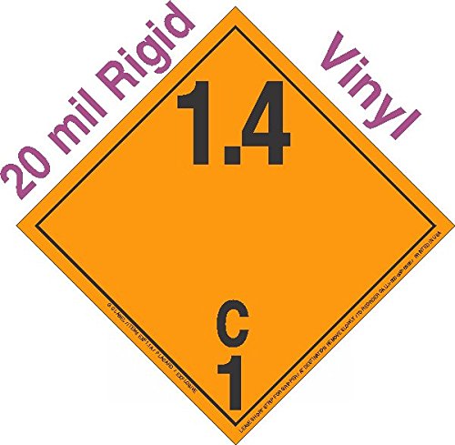 GC Labels-R14C-INT-0278, Explosive Class 1.4C NA or UN0278 ...