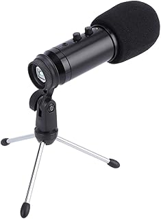 KAKAKE Cardioid Condenser Microphone, Plug and Play Recording Microphone Metal Condenser HighPerformance Condenser Microphone Bundle for Voice Over