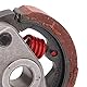 Kupplungsbelag mit Feder, Metalllegierung Keramik Heavy Duty High Torque Dirt Bike Kupplungsbelag Verschleißschutz für 2-Takt 43cc 47cc 49cc Pocket Quad Crosser 4 Wheeler