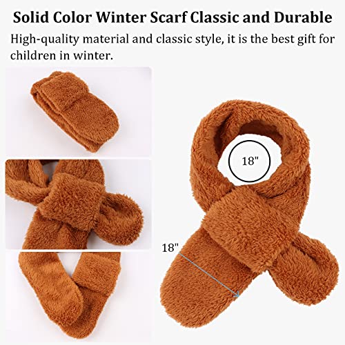Image of JANGANNSA Fleece Kids Scarf - Warm Winter & Autumn Neck Warmer for Boys & Girls 1-6Y