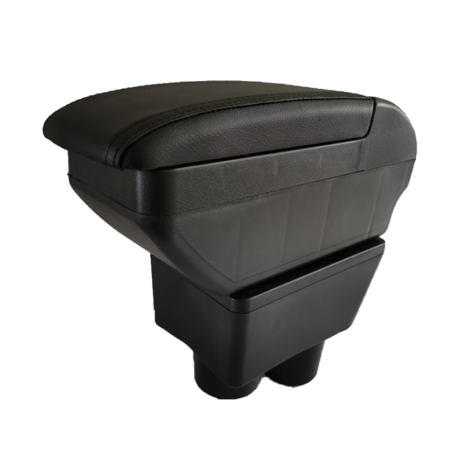 Tocsho Armrest Box for Nissan Almera Versa 2016-2019 Storage Box Organizer Centre Consoles Cup Holder Double-Layer Black
