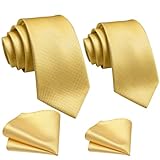 Barry.Wang 2 PACK Ties for Father and Son Fashion Children Tie Men Necktie Jacquard Handkerchief