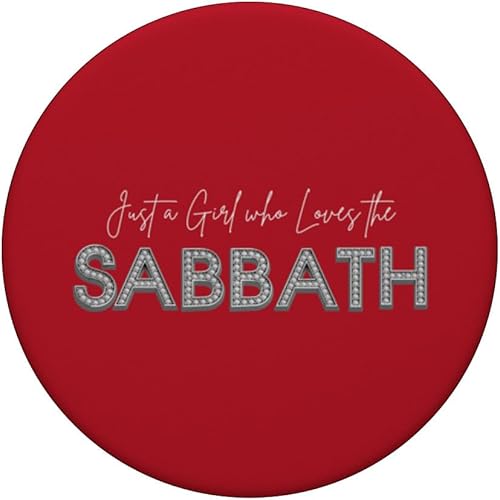 Miniatura 3 de Just a Girl who Loves the Sabbath. 7th Day Sabbath Keeper PopSockets Standard PopGrip