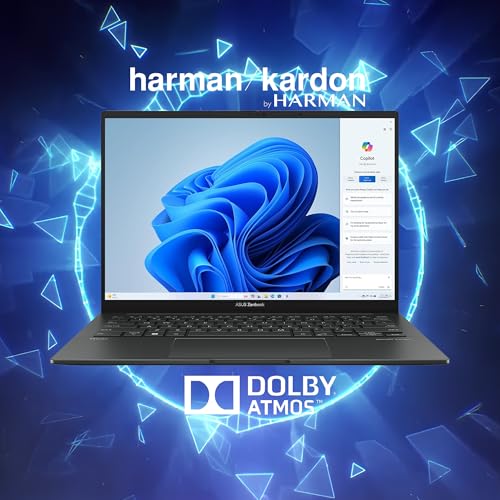 Image of ASUS Zenbook 14 OLED Laptop | 14 inch WUXGA Lumina OLED Touch (100% DCI-P3, 500nits HDR) | Intel 16-core Ultra 7 255H (Up to 13 Tops) | 16GB DDR5 512GB SSD | Backlit Fingerprint Win11Pro w /DLCA Accessory