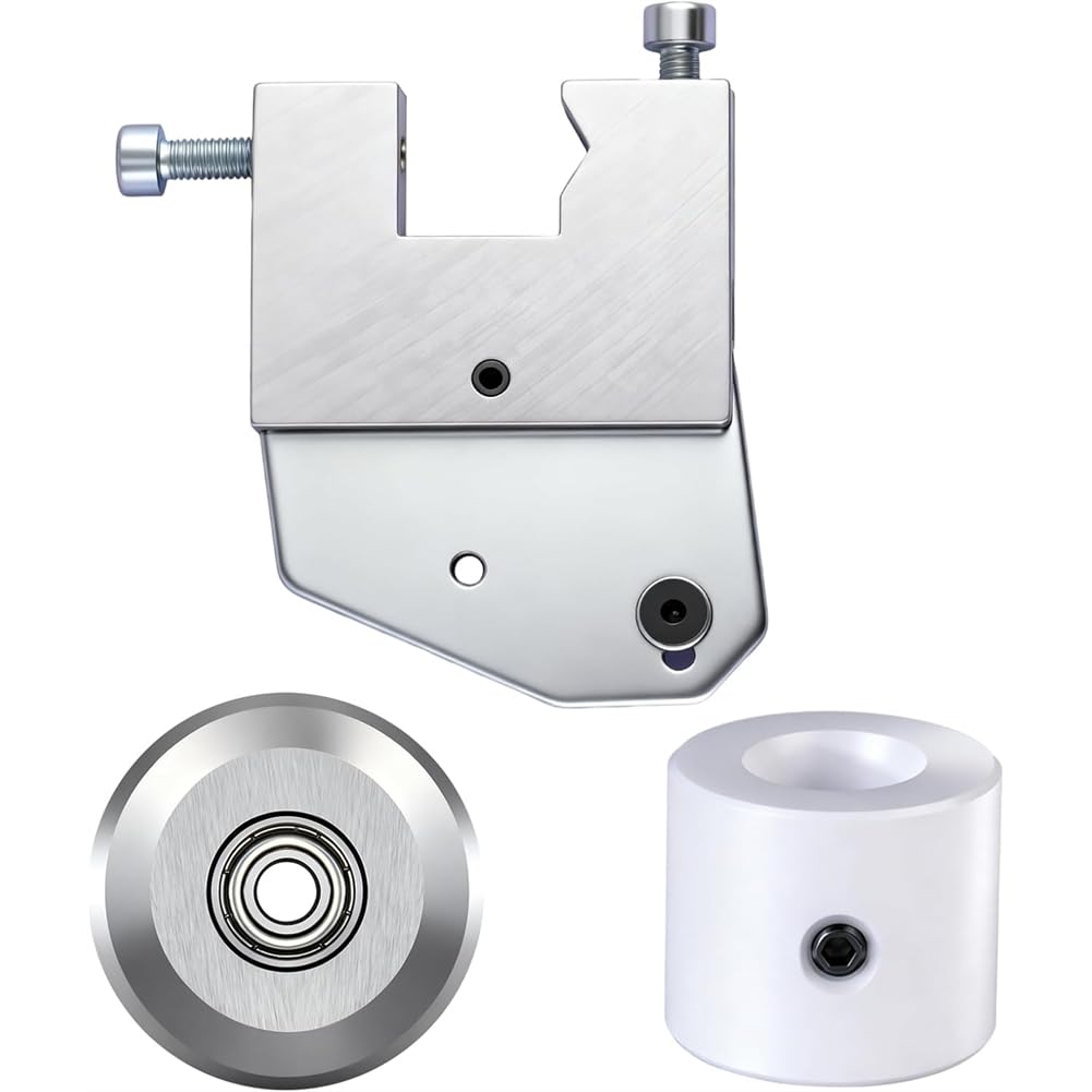Jnchdghwa As Shown Cutting Blade Set For Electric Creasing Machine, With Blade Holder & White Rubberwheel (Accessory Only,Machine Included)