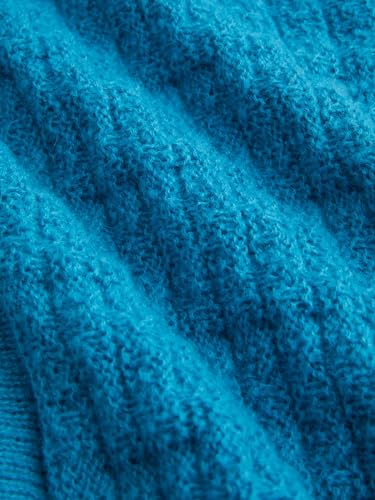 CIDER Round Neckline Position Stripe Knitted Crop Sweater: Multicolor, XL4