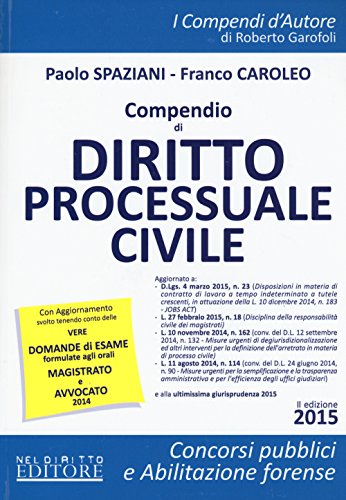 Compendio di diritto processuale civile Compendio di diritto processuale civile