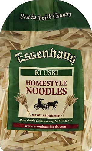 Essenhaus Homestyle Noodles Made the Old Fashioned Way, 3-Pack 16 oz.(455g) Bags (Kluski)