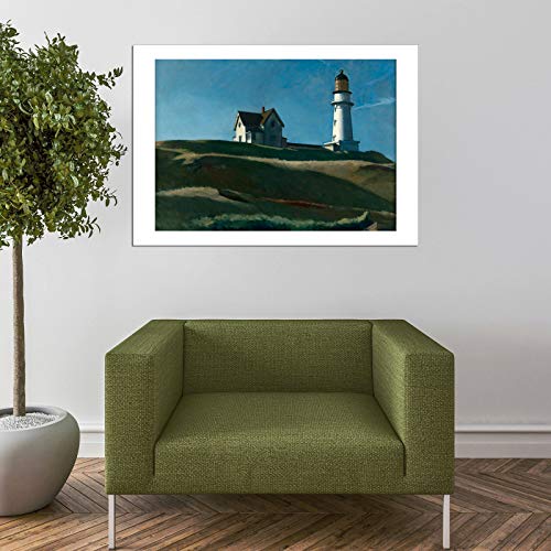 Lighthouse Hill d'Edward Hopper : sublimez votre bureau avec cette impression encadrée - 7
