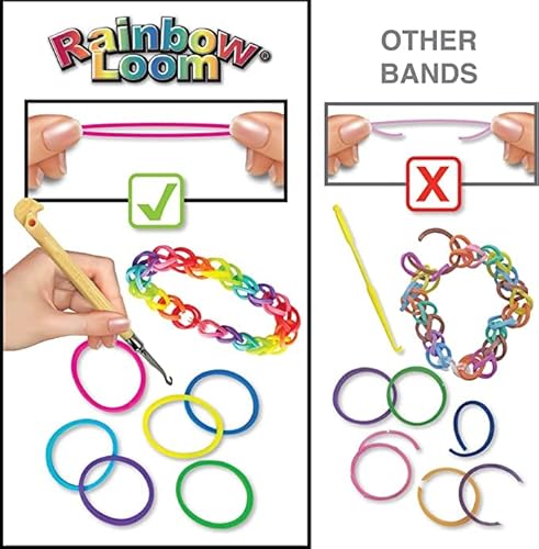 Rainbow Loom R0088 ® Mega Combo Set, Features 7000+ Colorful Rubber Bands, 2 Step-By-Step Bracelet Instructions, Organizer Case, Great Gift For Kids 7+ To Promote Fine Motor Skills thumb #9