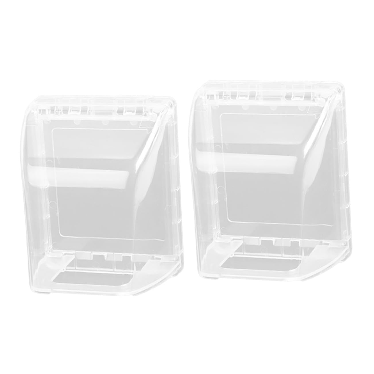 SHINEOFI 5 Ensembles Capot De Protection De Prise Cache-fil Pour Mur Sécurité Prise Électrique Protecteur Preuve Couvertures De Sortie Bébé Imperméabilisant Blanche Plastique 2 Pièces * 5