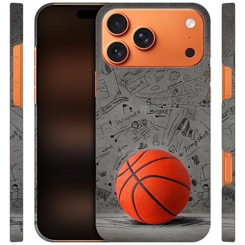 Coque iPhone 17 Pro Max GlamCase blanche rigide imprimé basket-ball