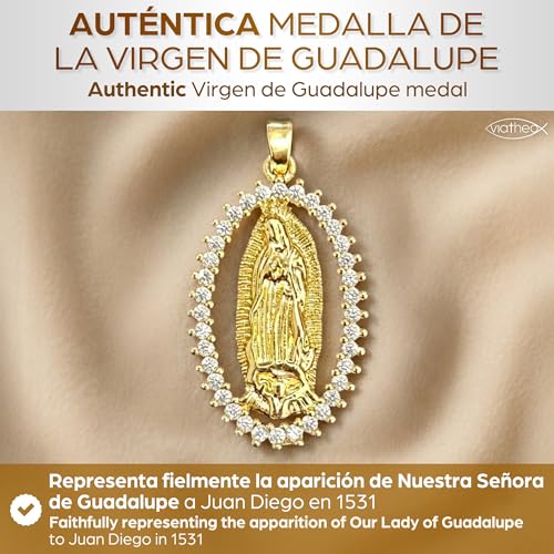 Gold-Plated Virgin Mary Pendant