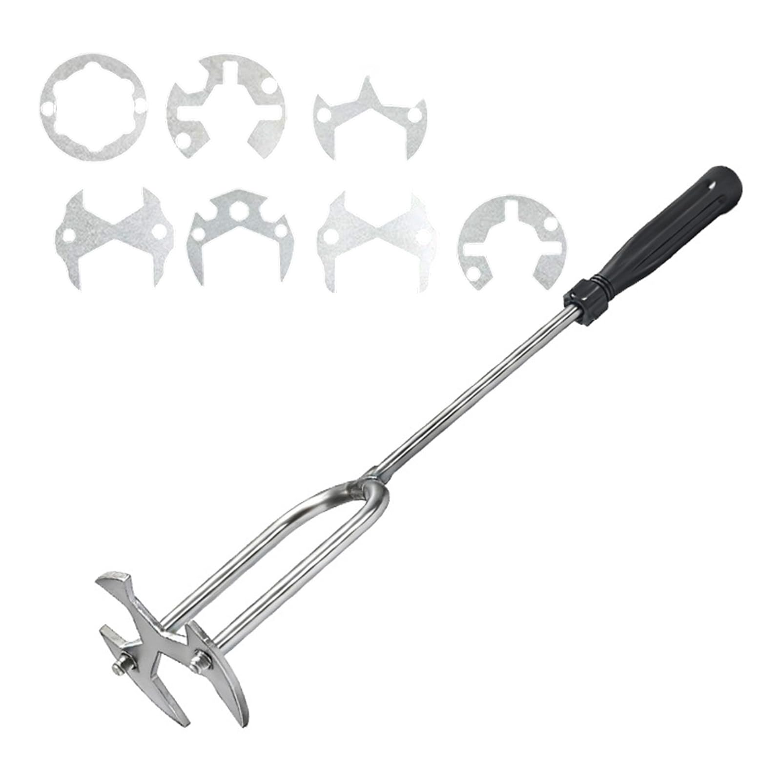 Geavonyg Stainless Steel Sink Faucet Wrench Multiuse Sink Wrench Plumbing Tool For Efficient Bathroom Kitchen Hose Repairing Plumbing Tool