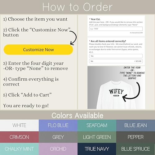 Wifey Year Est. Hoodie or Sweater – Custom Bride Gift, Wedding Anniversary Outfit, Cozy Honeymoon Apparel2