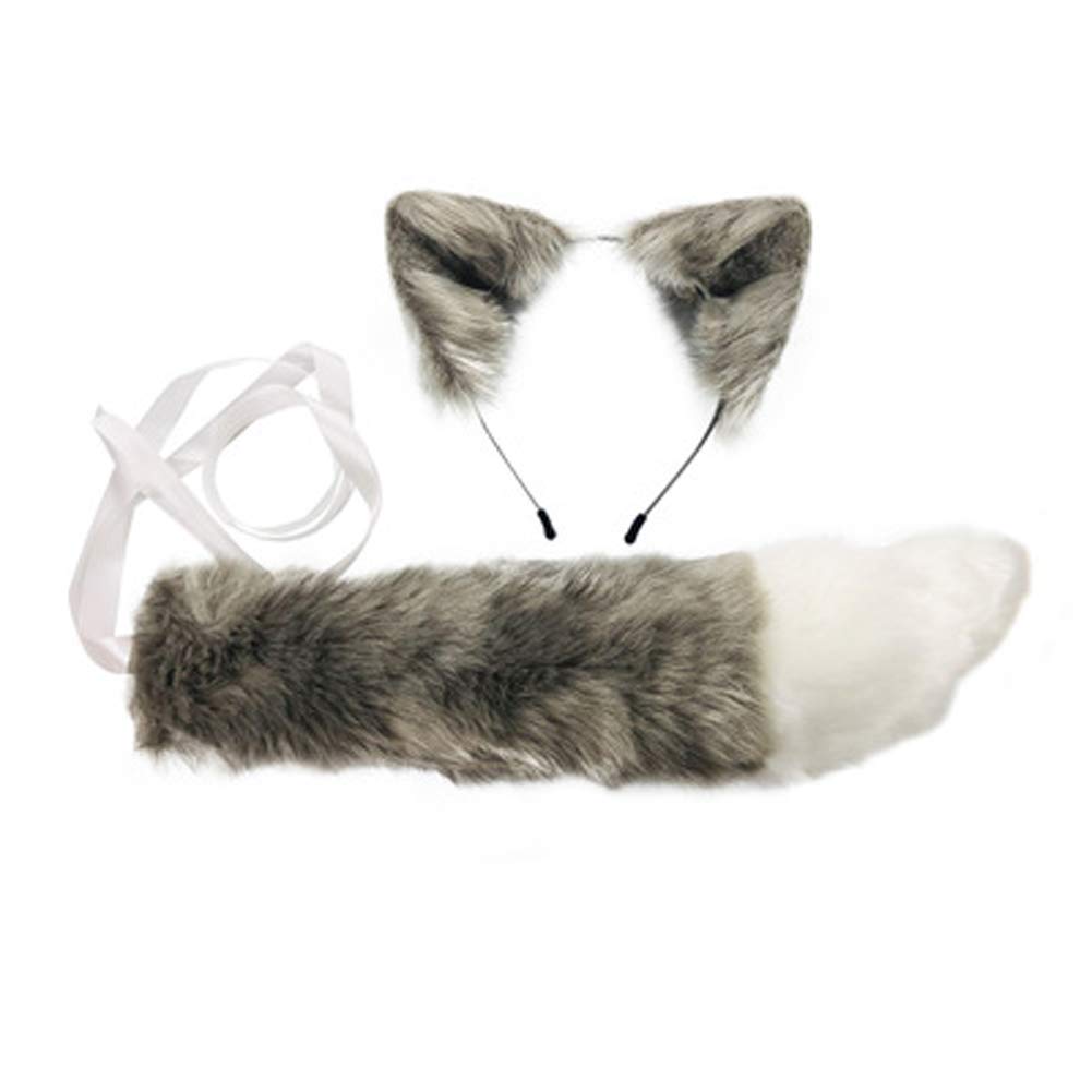 Furry Tail and Cat Ears Headband