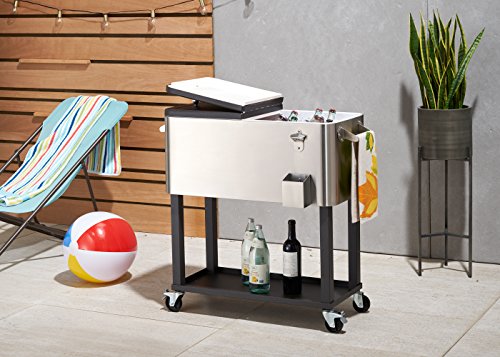 Commercial Stainless Beverage Cart