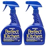 HOPE'S Perfect Kitchen Cleaner Spray - 32 Oz No-Residue All Purpose Cleaning Spray - Multisurface Degreaser for Counters, Stoves, Microwaves, and More - Pet and Home Safe - Pack of 2