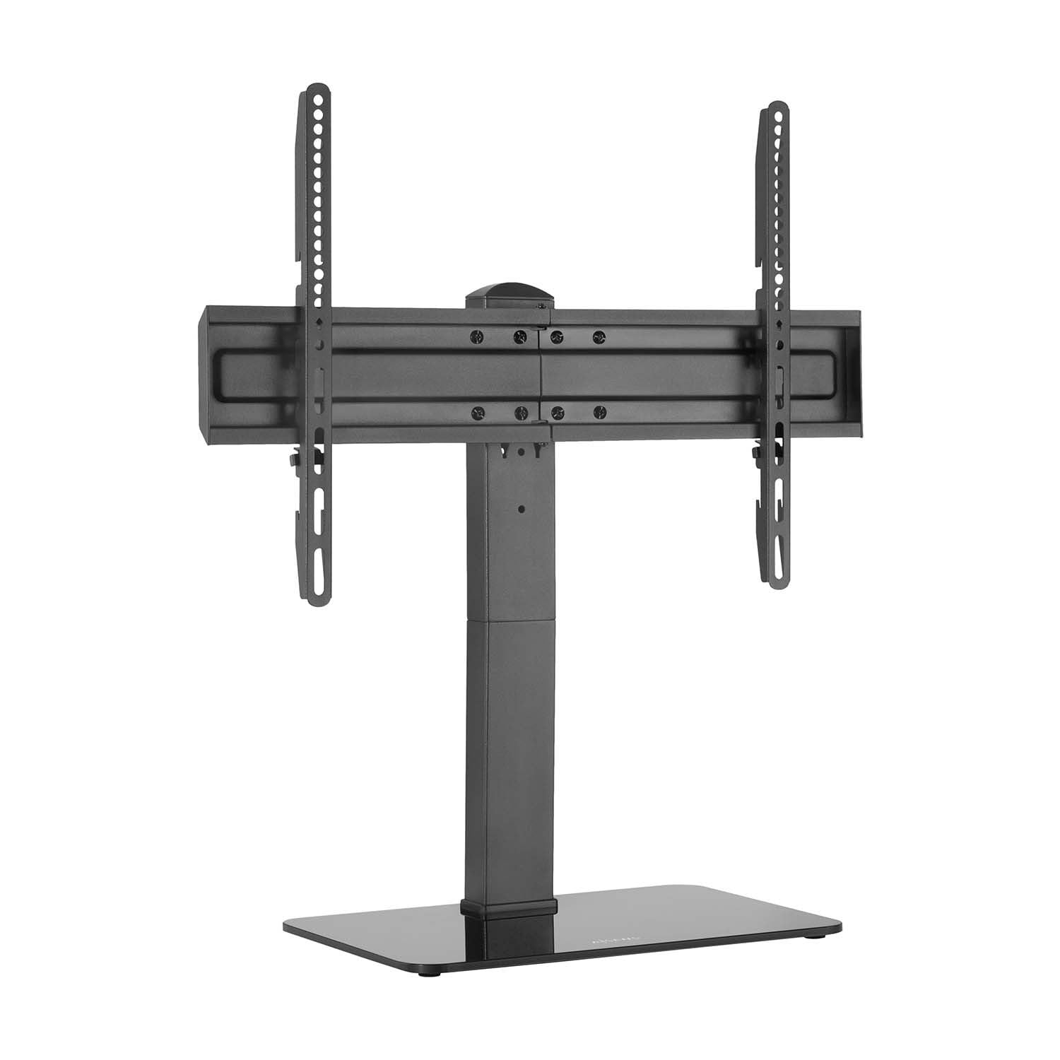 VoltShine Swivel Table Stand for Monitor/TV, Capacity 40 kg, Compatible with Screens of 37-70 Inches, Black, Ideal for Optimizing Spaces.