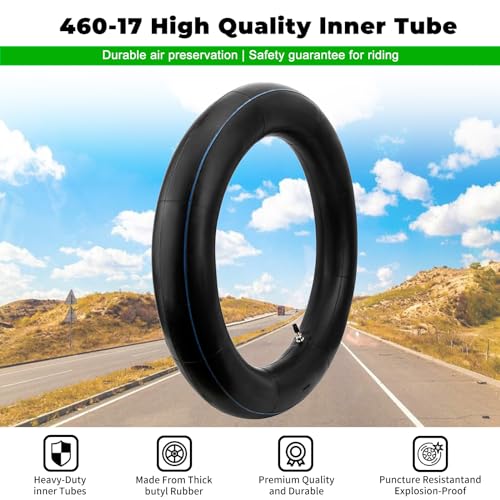Image of 460-17 Inner Tube 130 /80-17 Motorcycle Heavy Duty Tire Inner Tube