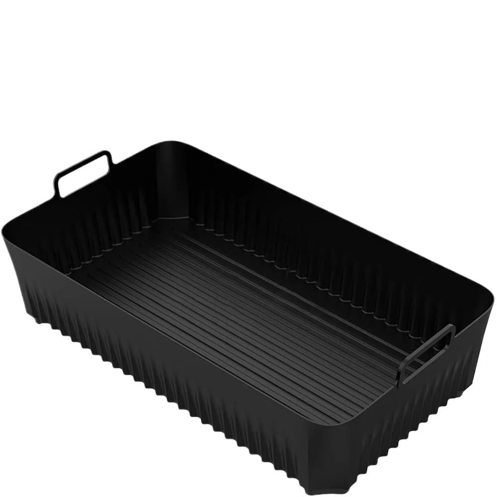 For Ninja Air Fryer Silikon-Korbtopf, for rechteckiges Antihaft-Tablett AF500 | Antihaftbeschichtetes Heißluftfritteusen-Backblech(3pcs)