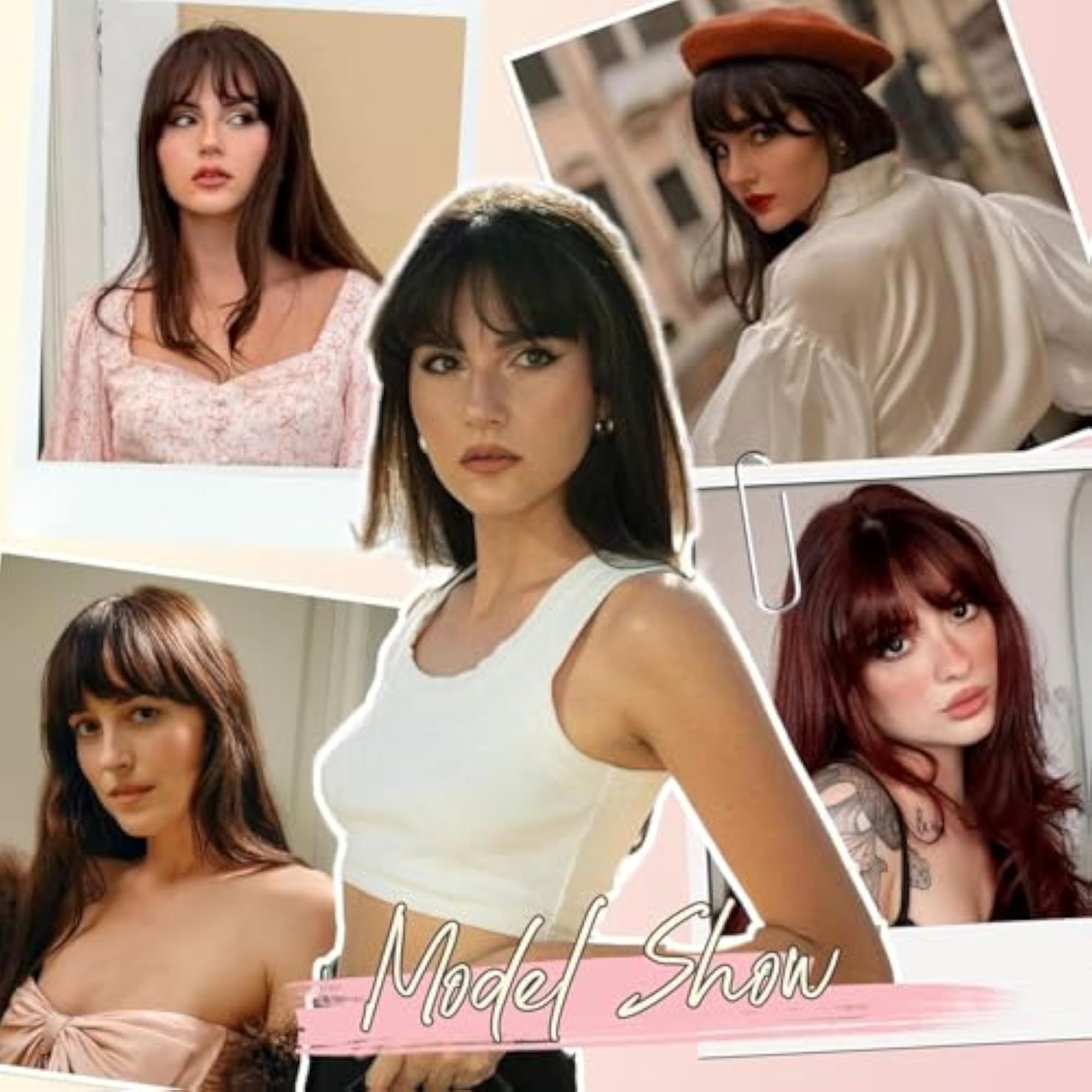 2 PCS Hair Patch for Women, Bangs Hair Extensions