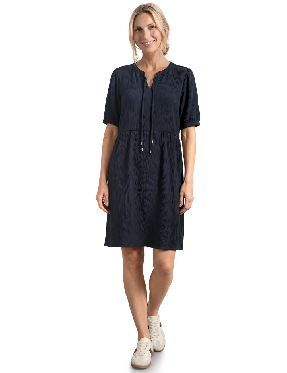 Street One Knielanges Kleid mit Schleifendetail