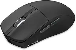 Mouse Sem Fio Gamer Leve, 2.4G, Bluetooth, USB-C, 10000 DPI, 4000Hz, Bateria 400mAh, Ergonômico para PC/Notebook