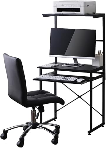 Iris Ohyama TDK-6042 Desk, Office Desk, PC Desk, Width 23.6 x Depth 16.5 x Height 50.0 inches (60 x 42 x 127 cm), Computer Desk, Work Desk,