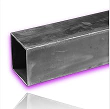 DECO FER FORGE - Square steel tube - 25x25mm and 2mm thick - Length: 1m (1M)