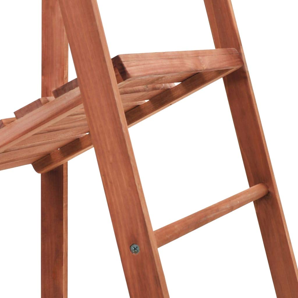 Pflanzenständer aus Zedernholz - Klappbarer Blumenständer Holz Pflanzentreppe Blumenhocker Dekoregal Pflanzregal für Wohnzimmer Balkon 45x40x145 cm