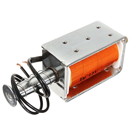 EsportsMJJ DC 12V 35Mm Largo Movimiento Empuje Solenoide Pequeño Imán Eléctrico Electromagnético