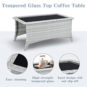 Outdoorwickerfurnitureset6piecespatioconversationsetsoutdoorcouchsofa2patiowickerchairswith1sofacoffeetableandottomansforporchgardendeckbalconypoolside Urban Country Home Decor Outdoor wicker furniture set 6 pieces patio conversation sets outdoor couch sofa 2 patio wicker chairs with 1 sofa coffee table and ottomans for porch garden deck balcony poolside urban country home decor