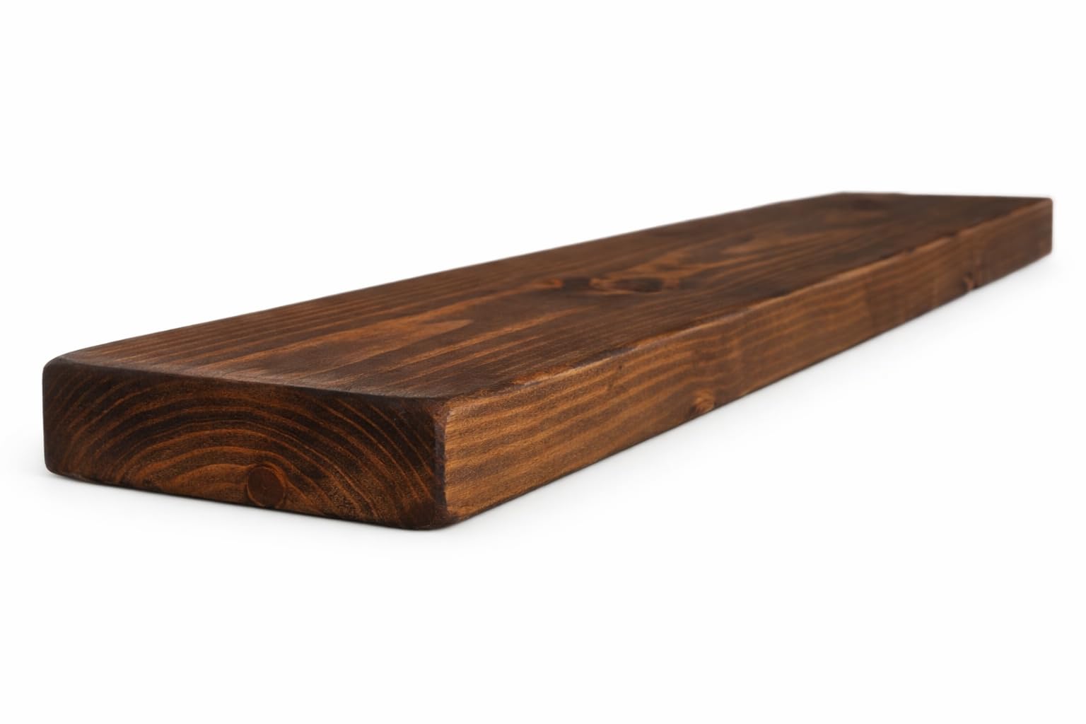 House Of Swann Rustic Floating Shelf, Solid Pine, 6 x 2 inches Wall Mounted, Rectangular, 1 Shelf (Dark Oak, 40 cm) โ image 1