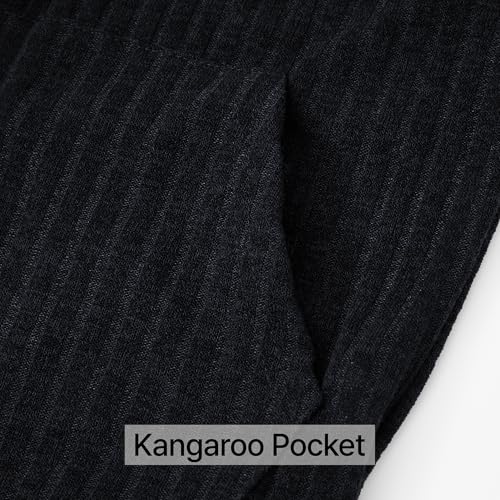 Image of GIVON Women's Lightweight Zip Up Hoodie Brushed Knit Stretchy Fabric Long Sleeve Thin Jackets with Kangaroo Pocket