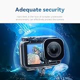 TELESIN Wodoodporna obudowa do aparatu DJI Action 5 Pro Action 4/3, z przeciwmgielną obudową podwodną, klatka obsługuje głębokość 60 m, nurkowanie z akwalungiem i snorkelingiem, pływanie ze śrubą