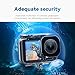 TELESIN Waterproof Case for DJI Action 5 Pro Action 4/3 Camera, with Anti-Fog Underwater Housing Shell Cage Supports 45M/148FT Deep Diving Scuba Snorkeling Swimming with Quick Release Screw