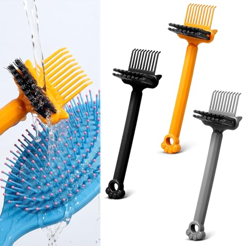2-in-1 Hair Brush Cleaner Tool (3 Pcs)