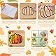 Herbst Basteln Kinder, 12 Stück Herbst Bastelset Kinde, Herbstdeko Basteln Bastelvorlagen Herbst Fensterbilder Herbst Bastel, Kreativsets DIY Bastelset Blätter Deko Kinder Geschenk