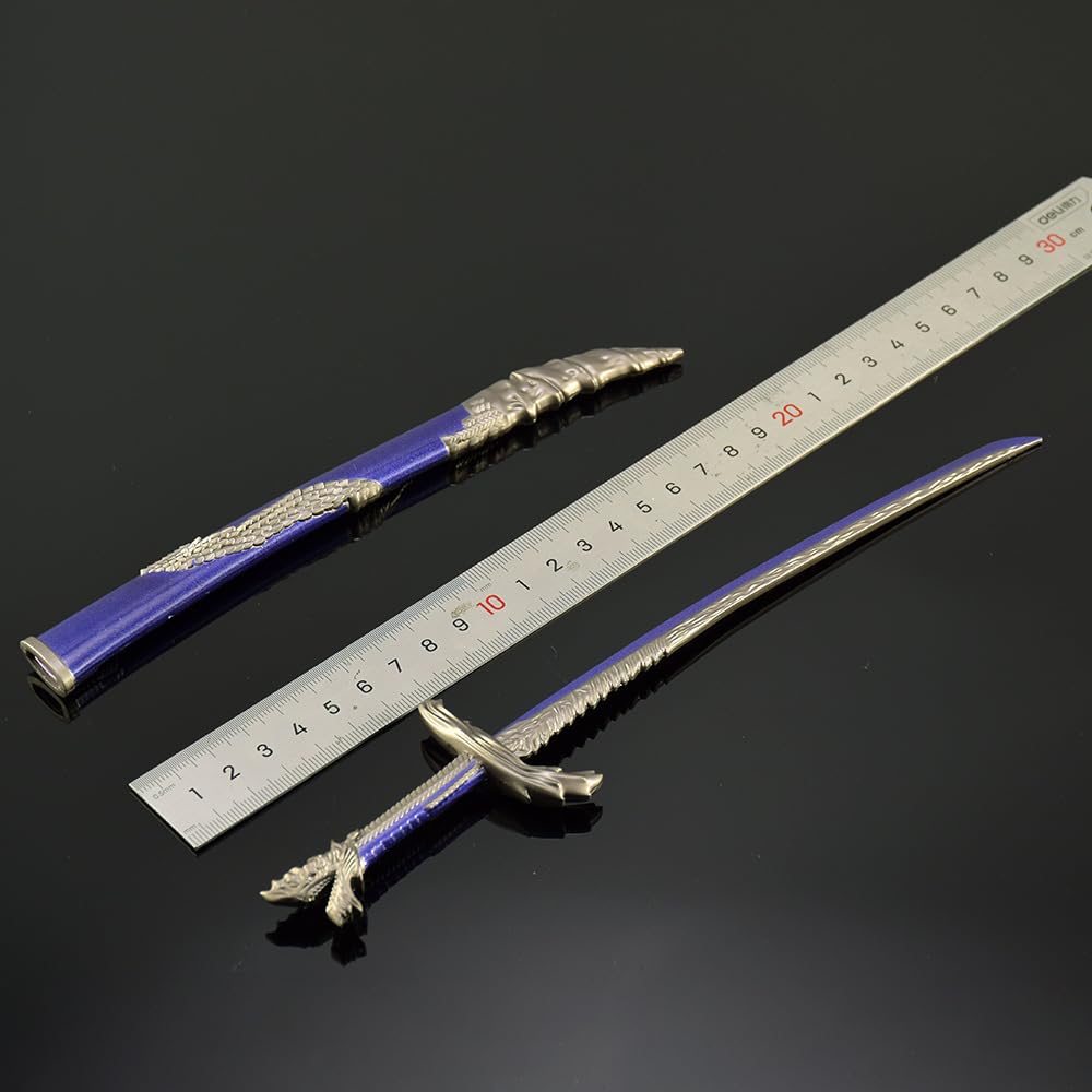 Figuras de colección, Réplica de la Espada Escama Dragón Elden's Rings, Modelo Metal Completo 26 cm (10,2 Pulgadas), Figuras acción, Juguetes coleccionables, Regalo