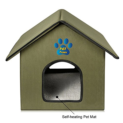 Outdoor/Indoor Cat House by Pet Peppy